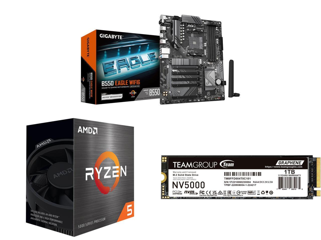 Pc Unit For Gaming - GIGABYTE B550 EAGLE WIFI6 Motherboard, AMD