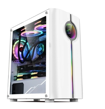 Pc Gaming Cafe - Gaming ATX PC Case With RGB