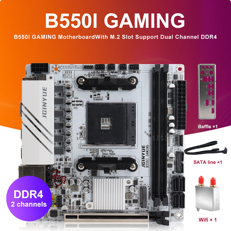 Pc Gaming Ryzen - JINGYUE B550I GAMING Motherboard AM4 PCIe