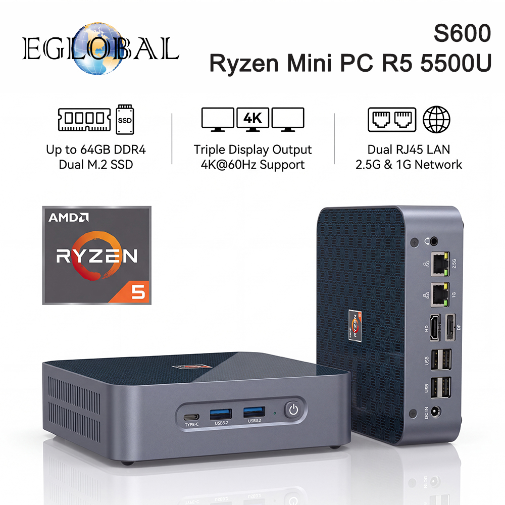 EGLOBAL  Ryzen Mini PC R3 5500 - Pc Gaming Ryzen review and price