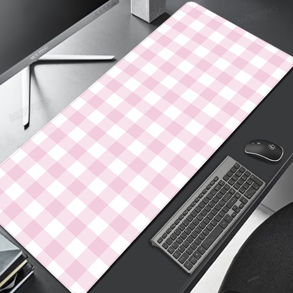Pink Lattice Mouse Pad Kawaii  - Pc Gaming Pink review and price