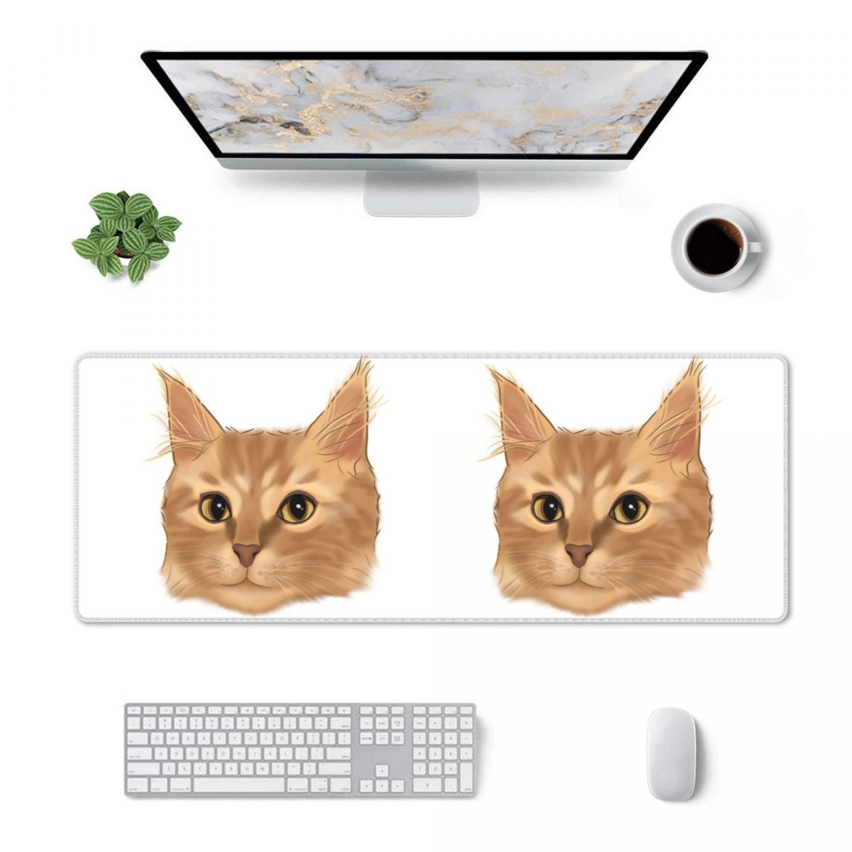 Large Mouse Pad Orange Tabby C - Pc Gaming Orange review and price