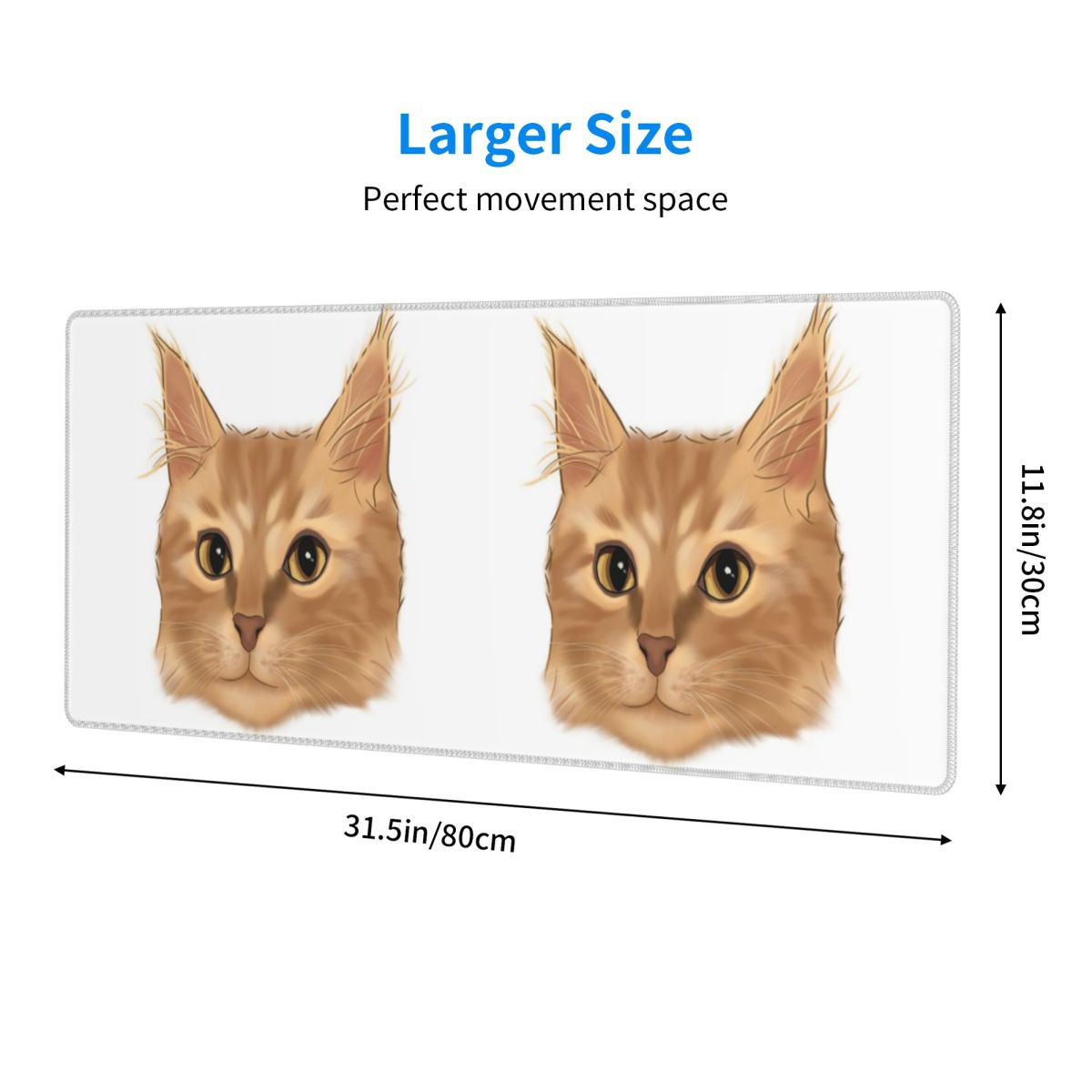 Large Mouse Pad Orange Tabby C - Pc Gaming Orange review and price