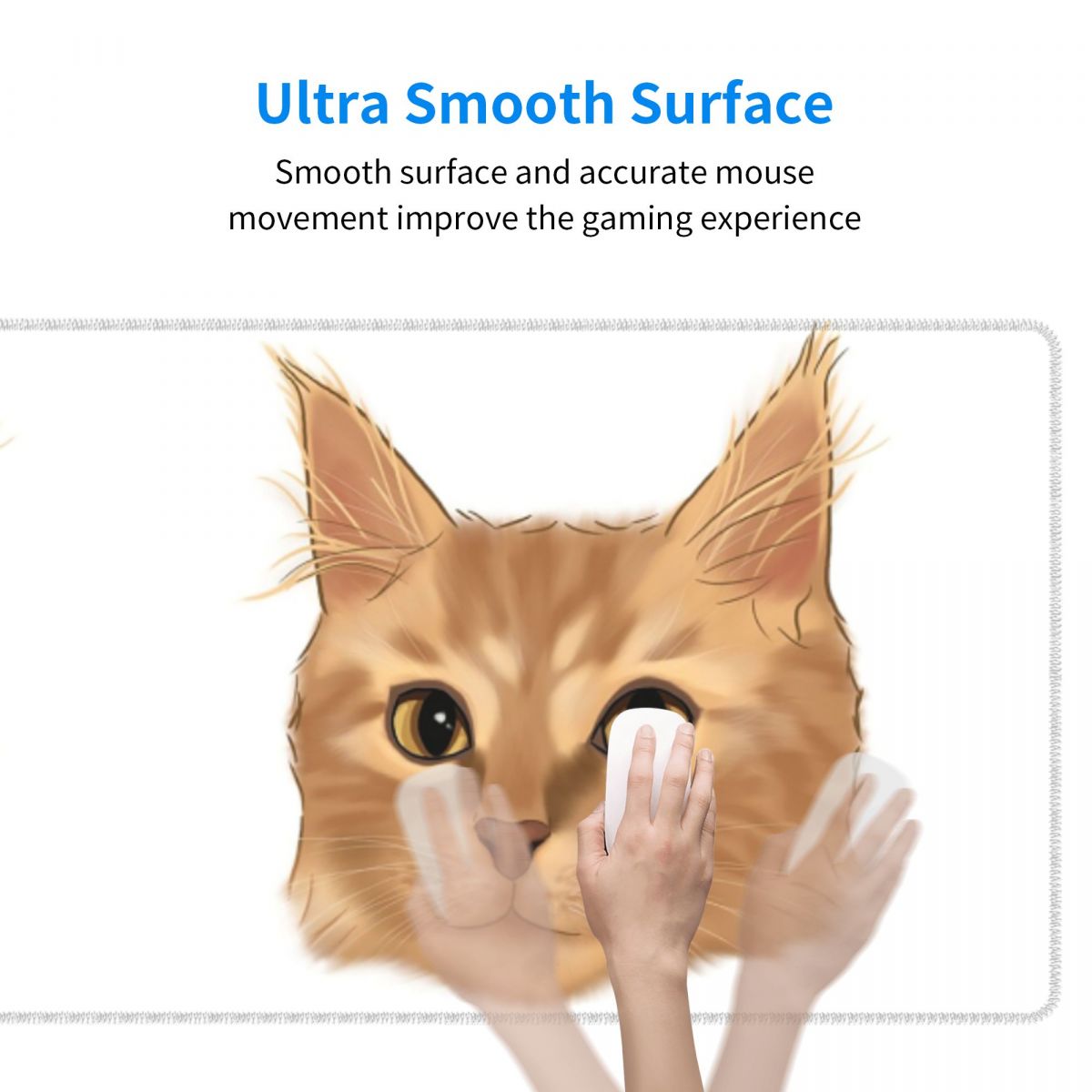Large Mouse Pad Orange Tabby C - Pc Gaming Orange review and price