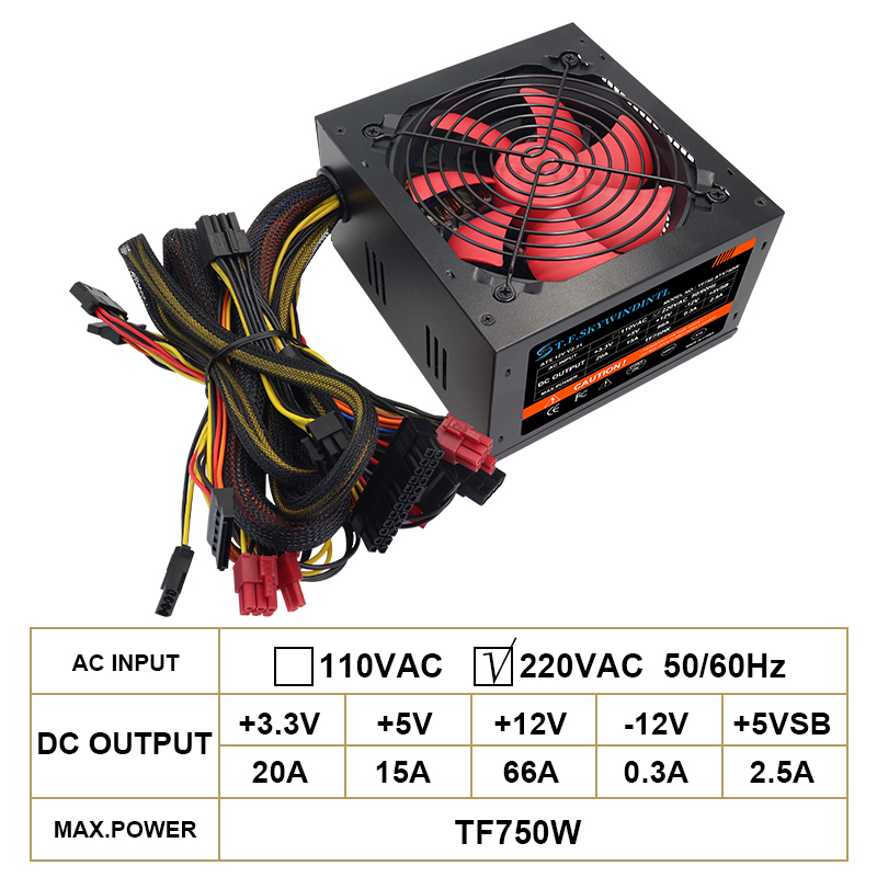 ATX 750W Gold PSU 750w Compute - Pc Unit For Gaming review and price