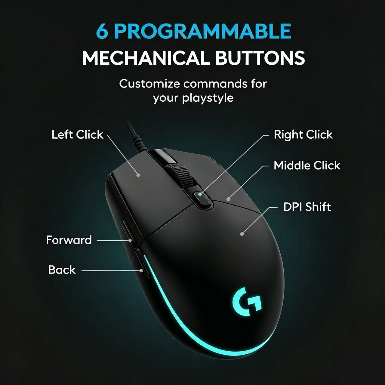 Durable Logitech G102 Wired Ga - Pc Gaming Cs2 review and price