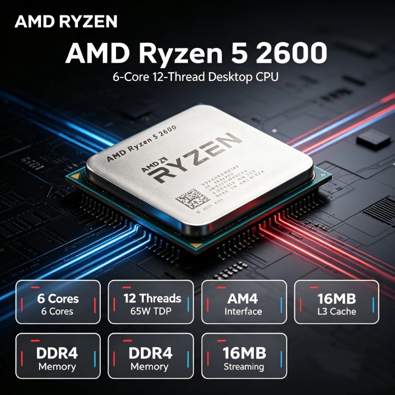 AMD Ryzen 5 2600 R5 2600 3.4GH - Pc Gaming Ryzen review and price