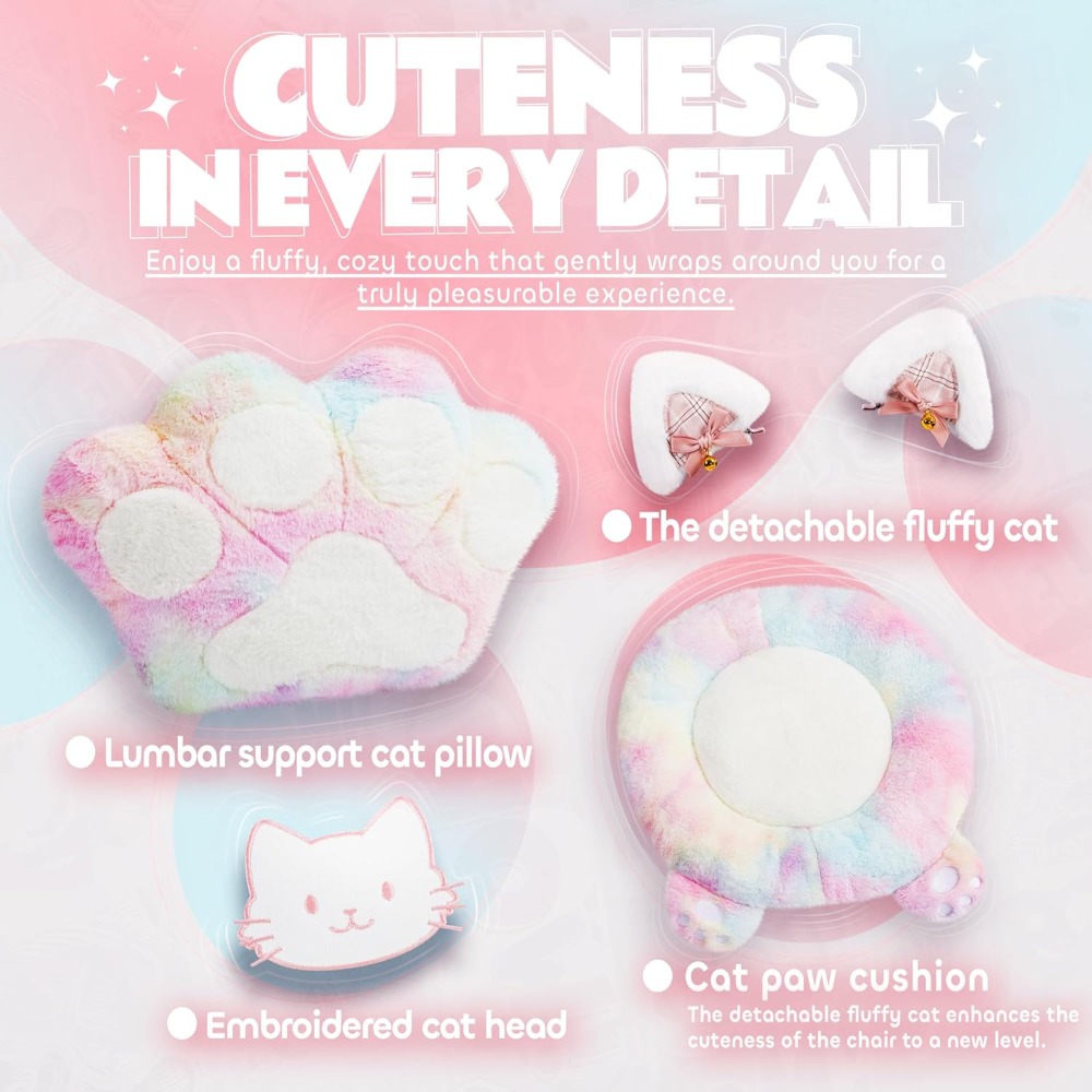Gaming Chair Cute with Cat Ear - Pc Gaming Girl review and price