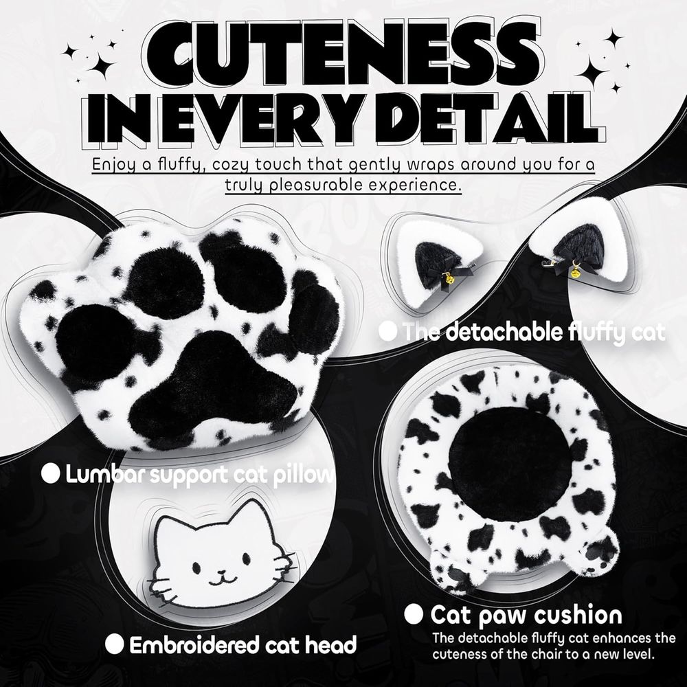 Gaming Chair Cute with Cat Ear - Pc Gaming Girl review and price