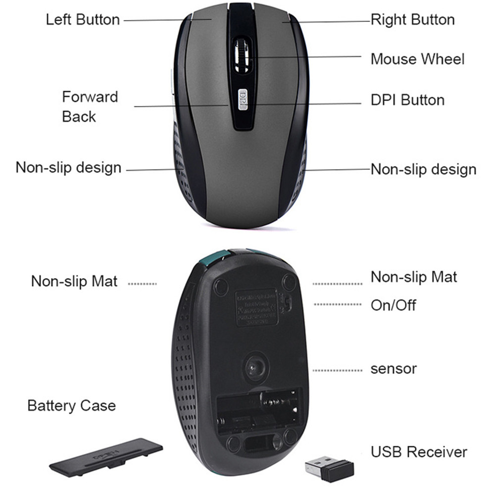 Wireless Mouse Silent Mouse 2. - Pc Gaming Hp review and price