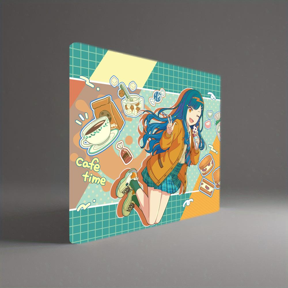 Pastel Cafe Girl Desk Pad smal - Pc Gaming Cafe review and price