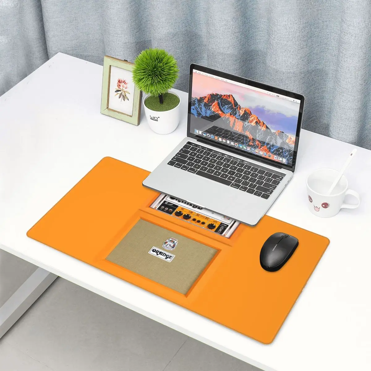 Large Mouse Pad Orange Color A - Pc Gaming Orange review and price