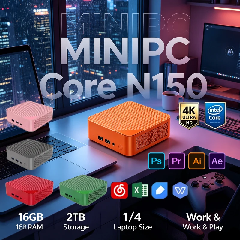 Orange Mini PC, Intel Celeron  - Pc Gaming Orange review and price