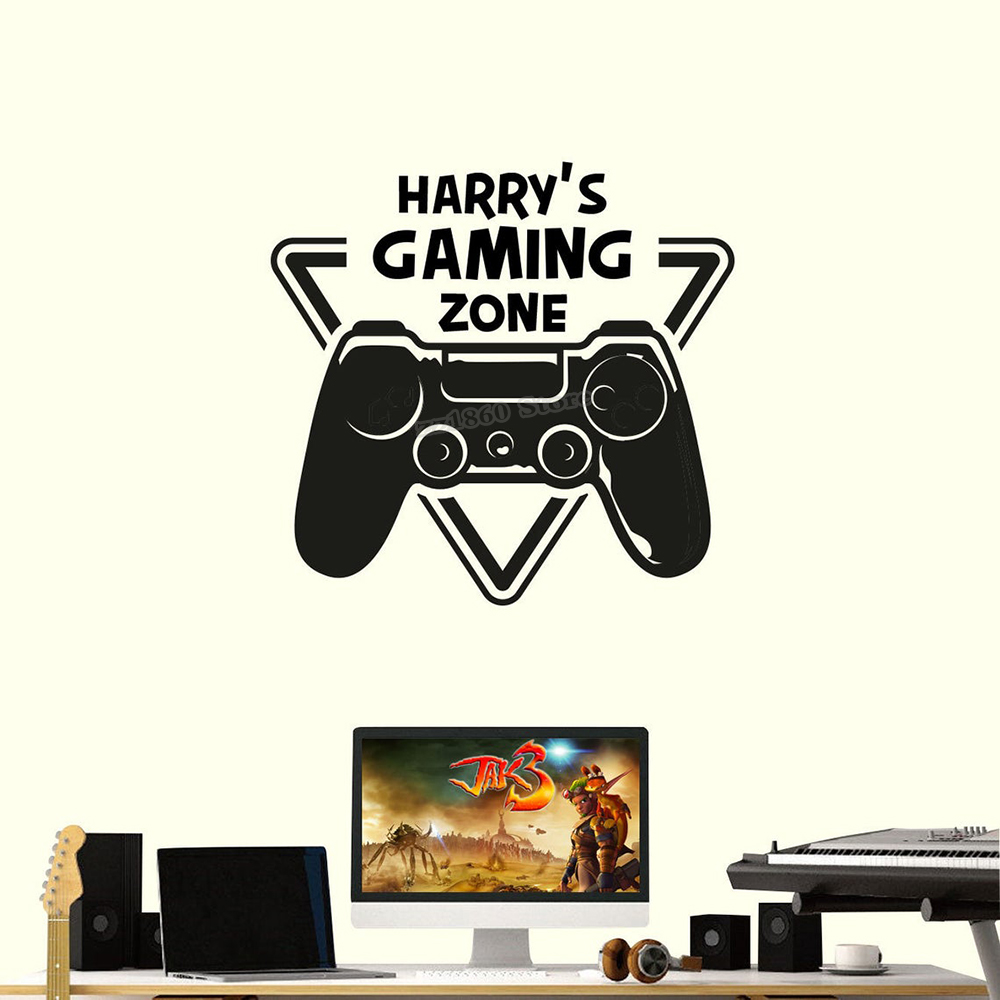 Custom Name Gaming Zone Wall D - Pc Gaming Quotes review and price