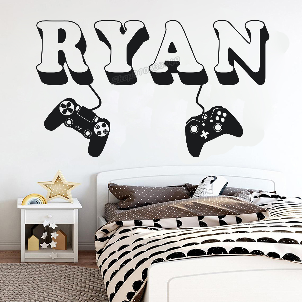 Gamer wall Sticker Custom Name - Pc Gaming Quotes review and price