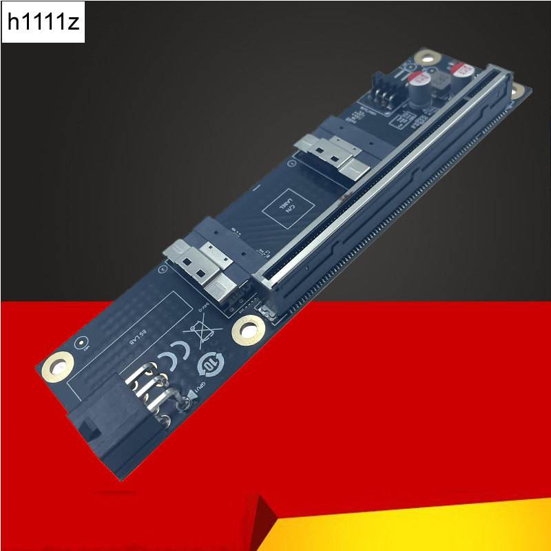 NEW 2 Port SlimSAS 8i x2 to PC - Gpu Vertical Mount review and price